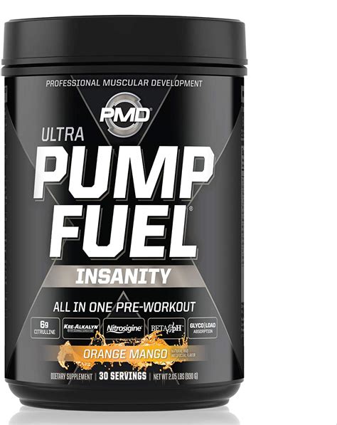 PMD Sports Ultra Pump Fuel Insanity - Pre Workout Drink Mix For Energy, Strength, Endurance, Muscle Pumps And Recovery - Complex Carbohydrates And Amino Energy - Wild Grape Gusher (30 Servings) 17 4. . Ultra pump fuel insanity